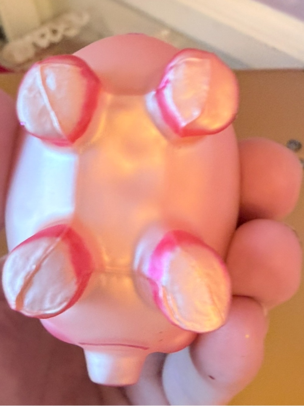Pink Glass Pig Ornament Holiday Accent - Picture 4 of 8